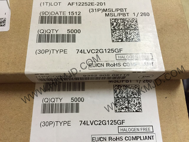 供應(yīng)集成電路 8-XFDFN 74LVC2G125GF 雙總線緩沖器/線路驅(qū)動器；3態(tài)