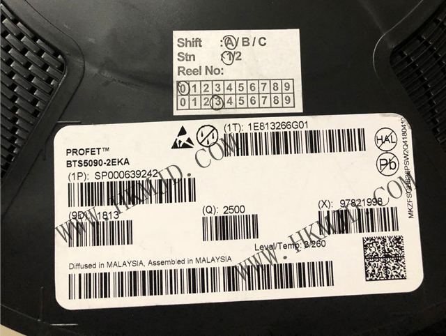 （Infineon）BTS5090-2EKA 電源開關(guān)/驅(qū)動(dòng)器 IC N 通道 2.5A DSO-14