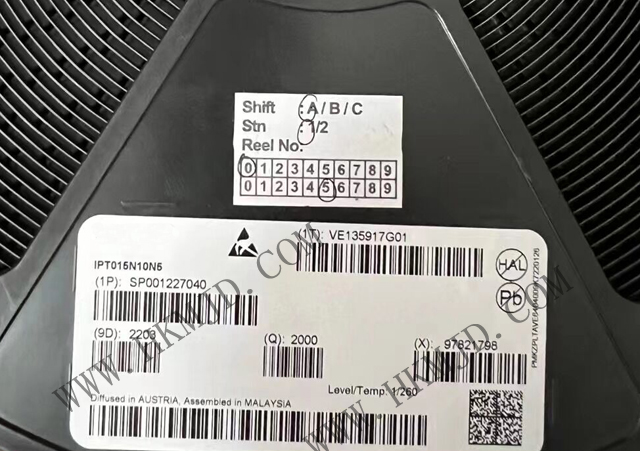 【出售INFINEON】N溝道 MOSFET IPT015N10N5 OptiMOS? 5功率晶體管，100V