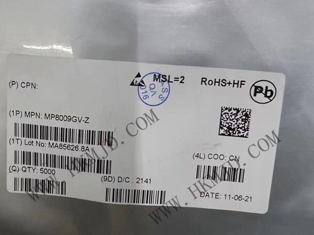 出售MPS MP8009GV 開(kāi)關(guān)穩(wěn)壓器 完全集成的 802.3af/at 兼容 PoE PD 接口