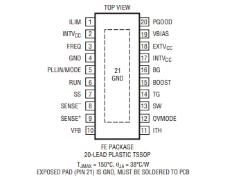LINEAR(凌特) LTC3769EFE 60V、低 IQ、同步升壓型轉(zhuǎn)換器控制器