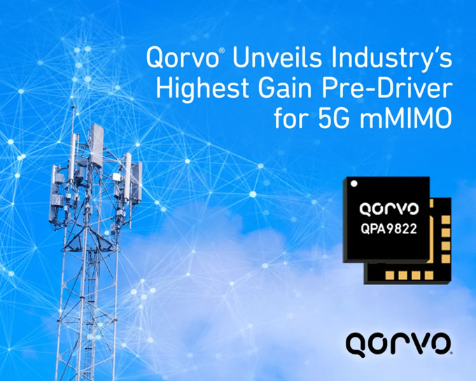 Qorvo推出高增益5G mMIMO 預驅(qū)動器