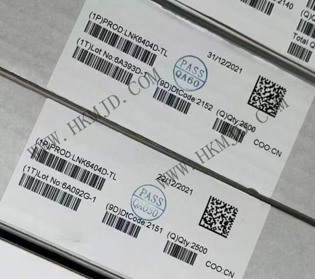 LNK6404D：適用于適配器和充電器的節(jié)能、精確的初級側(cè)調(diào)節(jié)CV/CC切換器