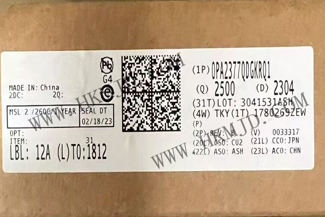 汽車(chē)放大器_OPA2377QDGKRQ1_軌到軌輸入/輸出、低噪聲、5MHz CMOS 運(yùn)算放大器