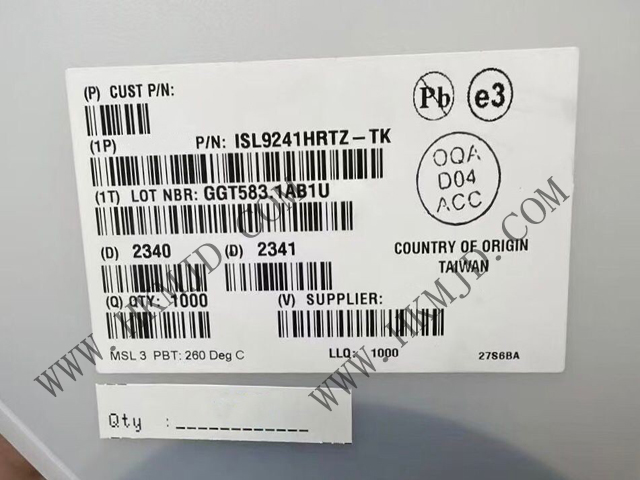 【供應(yīng)】ISL9241HRTZ（Renesas）數(shù)字可配置降壓-升壓電池充電器IC