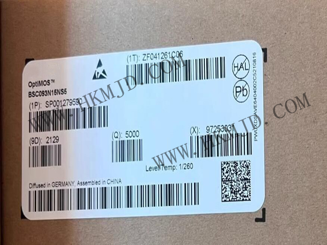 英飛凌BSC093N15NS5 OptiMOS?5 150V功率MOSFET，超低導通電阻9.3mΩ