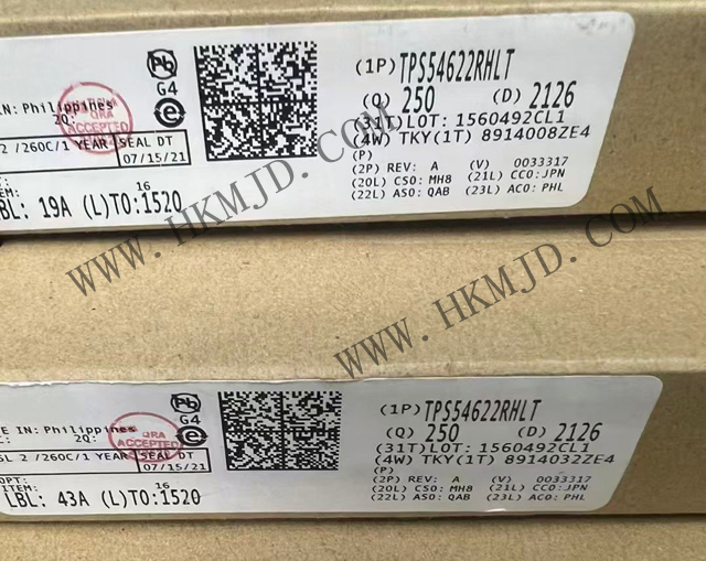 現(xiàn)貨供應TI TPS54622RHLT 同步 SWIFT? 降壓轉換器，采用 VQFN 封裝
