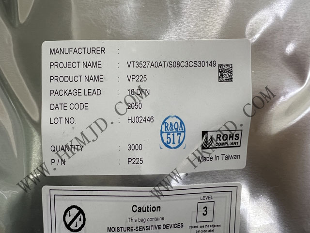 原裝現(xiàn)貨供應(yīng) VP225，一款由 VIA Labs 設(shè)計(jì)的 USB Type-C DFP CC 控制器